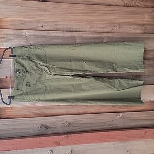 Anthropologie Pilcro and the Letterpress high waist wide leg Olive green…